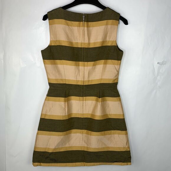 Fossil Silk Blend Striped Sheath Sleeveless Dress Size 6 - Picture 7 of 10